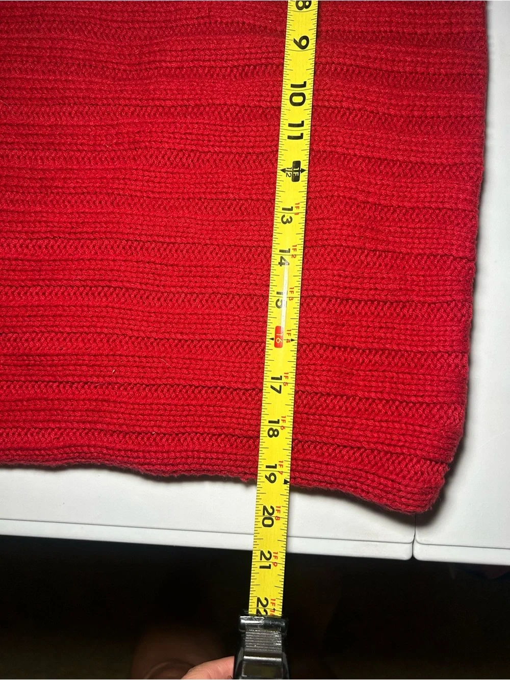 Pottery Barn Red Knit Zip Pillow Case Bedding Home Comfort Relax